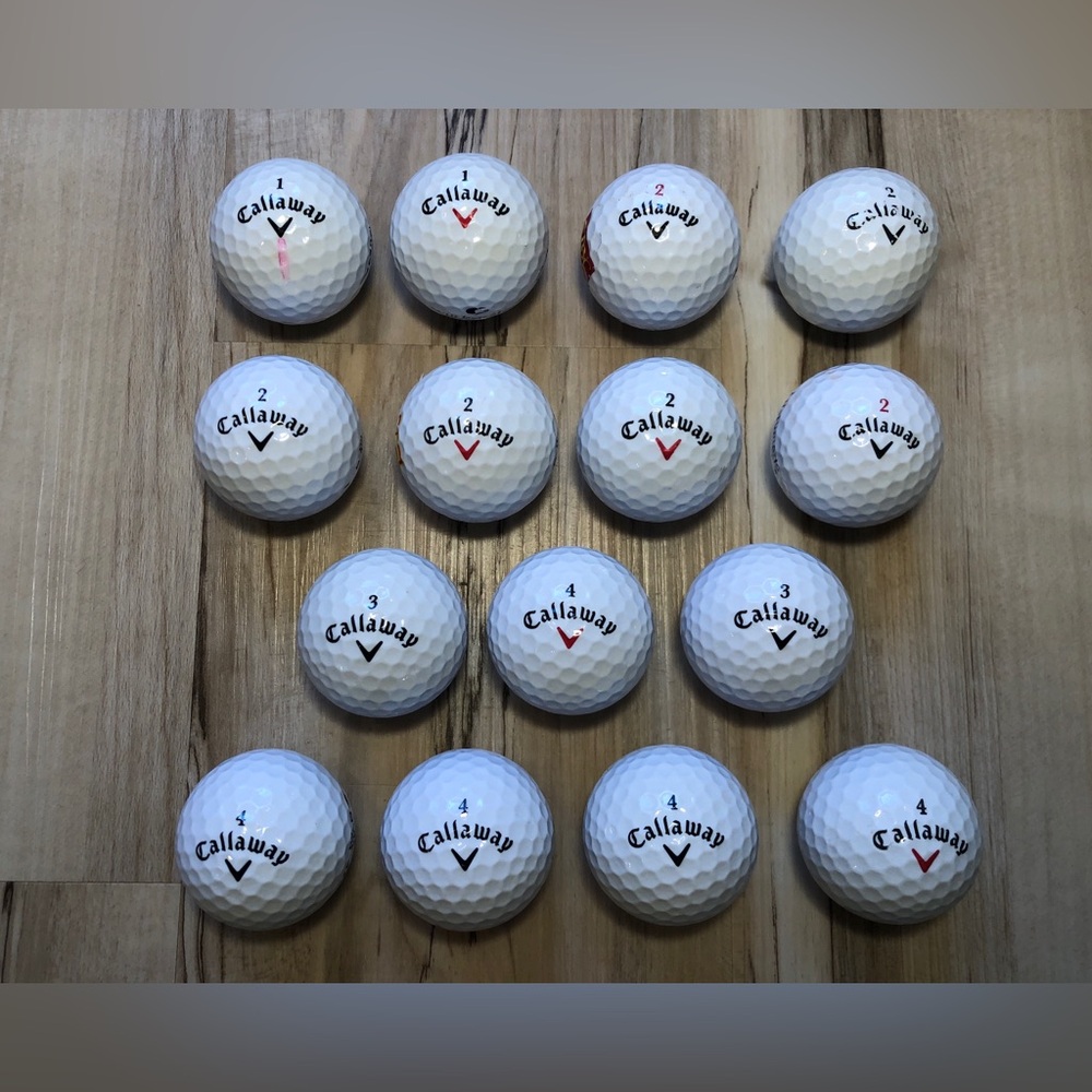 Callaway HX Diablo Tour Diablo Golf Balls Lot of 15 Used Corporate Logos